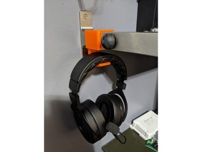 headset hook ikea granhult shelf 3d print model - Mito3D