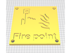 point sign 3d print model - Mito3D