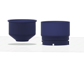 baratza encore virtuoso single-dose hopper coffee grinder dosing cup 3d print model - Mito3D