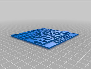 zor işitme Mizah nükteli komik ofis işaretler 3d print model - Mito3D