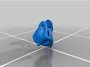 frog middle ear 3d print model - Mito3D