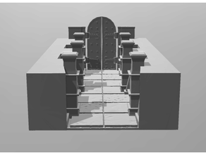 crypt corridor - patreon november spoiler crawl dnd dungeon whq 3d print model - Mito3D