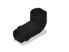 90deg tubo flessibile adattatore cnc polvere passatempo pwncnc 3d print model - Mito3D