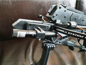 Armbrust Laser halterung Kobra r9 Addierer 3d print model - Mito3D