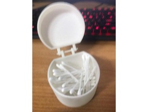 cotton swab case 3d print model - Mito3D