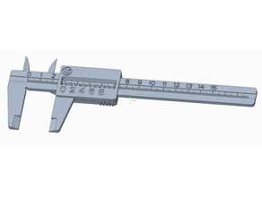 Kaliper ölçü ölçüm araç dağınık çubuğu 3d print model - Mito3D