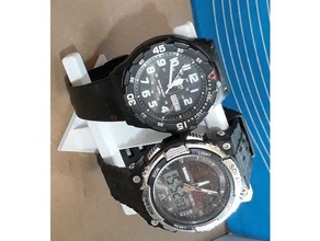2 Handgelenk Uhren Stand 3d print model - Mito3D