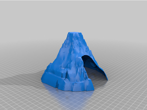 Cervin Montagne tunnel bois jouet train 3d print model - Mito3D