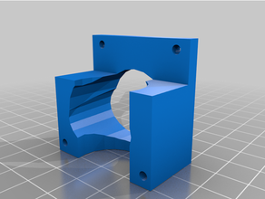 flsun kossel mini hotend fan holder mount delta cooling 3d print model - Mito3D