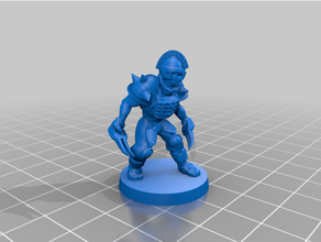 fantezi Futbol insan yüzbaşı takım Punchdaggers Bloodbowl kan çanak Yüzbaşı 3d print model - Mito3D