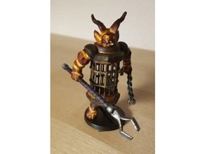 fondu geôlier royaumes enfer jeu plateau jeux société cage démon dnd donjons dragons Golem mauvais Jeux miniature monstre guerre 3d print model - Mito3D