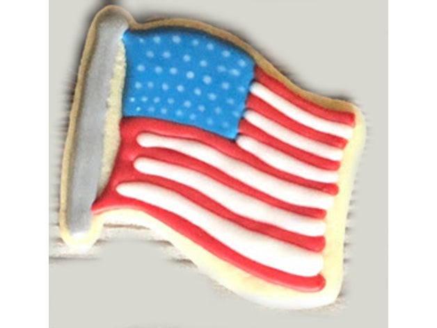 flag pole cookie cutter 3D print model - Mito3D