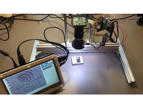 motorisiert Mikroskop Himbeere pi hq Kamera html Schnittstelle montieren Mikroskopie 3d print model - Mito3D