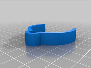 cable click holder table leg management 3d print model - Mito3D