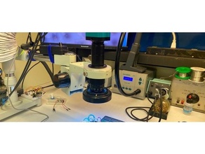 microscope mount adapter amscope 3d print model - Mito3D