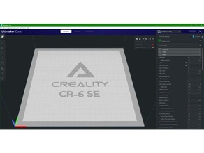 cr 6 se cura piattaforma 3d print model - Mito3D