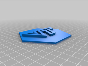 vt logo altıgen hokie hokiebird hokiler univ Virginia Vatech teknoloji wahoo 3d print model - Mito3D