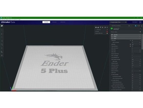 ender 5 cura platform 3d print model - Mito3D