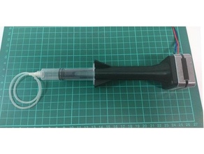 syringe pump bowden paste extruder 3d print model - Mito3D