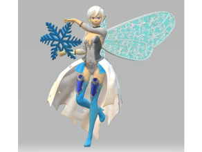 female frost sprite dungeons dragons 3d print model - Mito3D