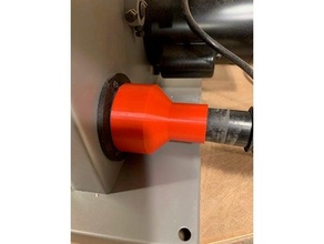 ryobi bandsaw shop vac adaptor dust collector shopvac adapter 3d print model - Mito3D