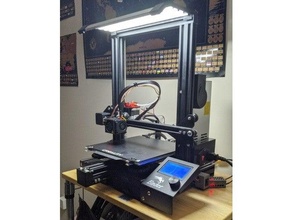 led strip holder - ender 3 pro 2020 extrusion light 3d print model - Mito3D