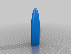 customizable nose cone elf dlg bulges glider 3d print model - Mito3D