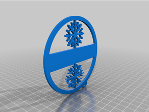 snowflakes Geschenk 3d print model - Mito3D