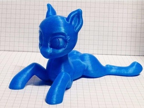 famipone lying mlp pony prone 3d print model - Mito3D