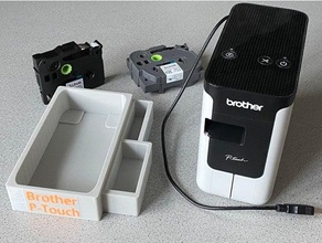 caja utilidad caso funda hermano p touch Impresora etiquetas 3d print model - Mito3D