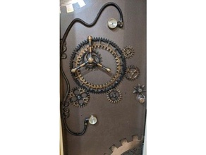 steampunk vault gears gear safe prop 3d print model - Mito3D