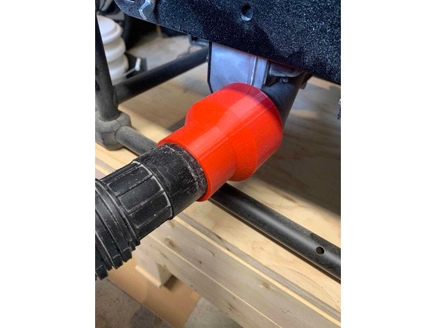 Dewalt masa testeresi Ridgid vac adaptör dwe7485 vakum 3D print model - Mito3D