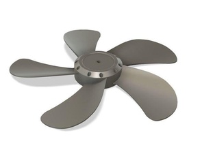 dismountable impeller household fan 42 cm 420 mm 3d print model - Mito3D