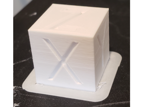 étalonnage cube tester impression 3d print model - Mito3D