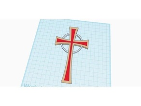 modernized cross crucifix j3ffr3y jeff jesus christ lutheran religeous symbol 3d print model - Mito3D