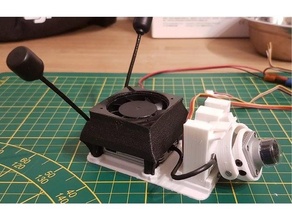 gimbal dji airunit + fan holder camera mount air unit fpv 3d print model - Mito3D