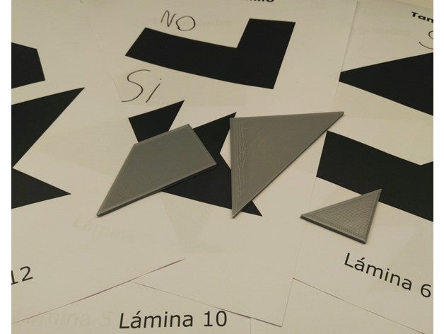 minigramme tangram 3D print model - Mito3D