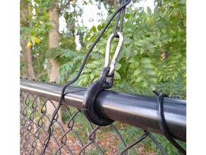 fence anchor wire antenna amateur carabiner mount radio 3d print model - Mito3D