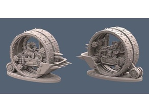 rat man tank wheel 3d print model - Mito3D