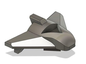 cosmic encounter spaceship 3d print model - Mito3D