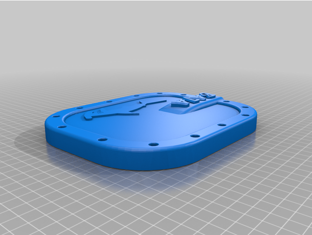 Subaru Baja Treibstoff Gas Tür Startseite Mantel 3D print model - Mito3D