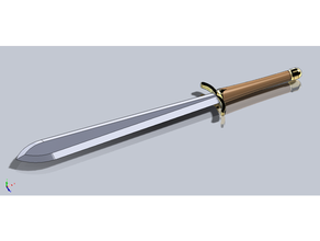 sword blade cosplay knight 3d print model - Mito3D