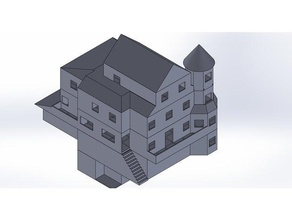 troll cranio maniero giocabile edificio 2nd pavimento dnd 3d print model - Mito3D