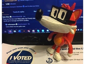 fivey fox 538 mascot election 3d print model - Mito3D