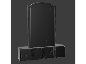 tombstone 3d print model - Mito3D