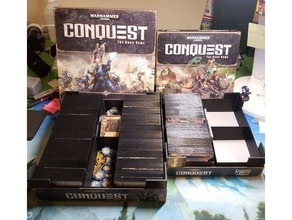 warhammer conquest box inserts fantasy flight games ffg lcg warhammer40k 40k wh40k 3d print model - Mito3D