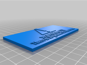 Aviso 3d impressora placa 3d print model - Mito3D