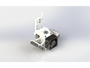 bowden x-carriage mount e3d v6 extruder carriage hotend cooling 3d print model - Mito3D