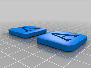 open fab memory lletres 3d print model - Mito3D