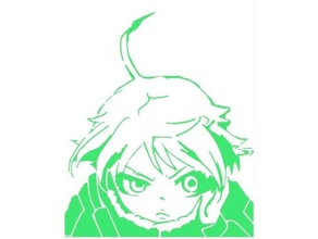 tanya degurechaff stencil 6 anime character girl von wargirl youjo senki 3d print model - Mito3D